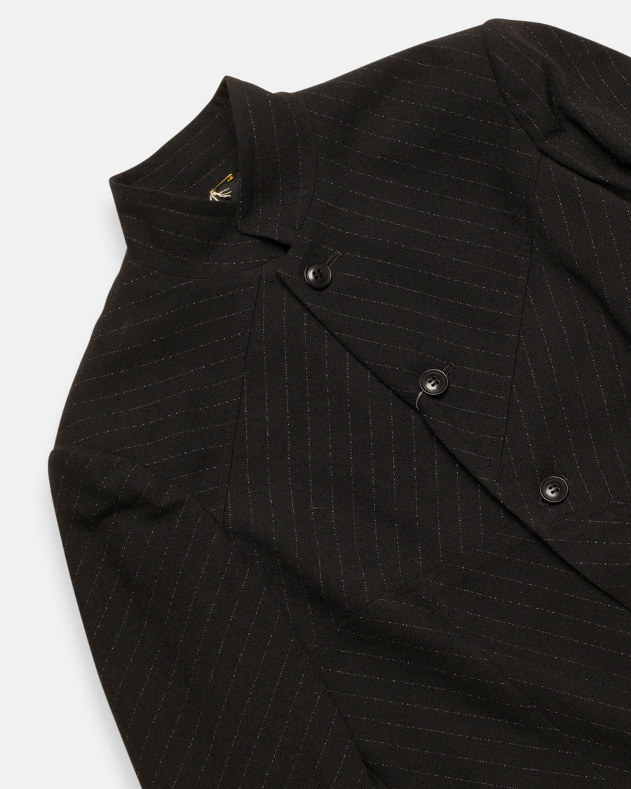 pinstripe panel jacket