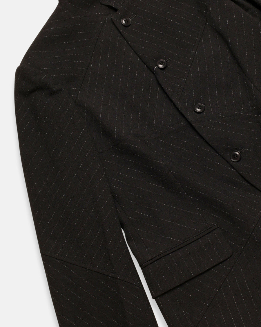 pinstripe panel jacket