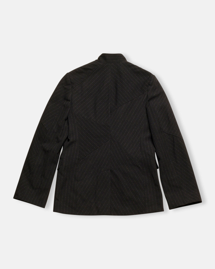 pinstripe panel jacket