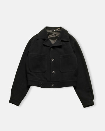 blouson patch pocket jacket