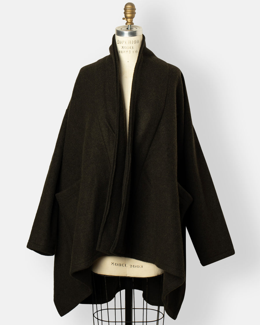 front drape cardigan jacket