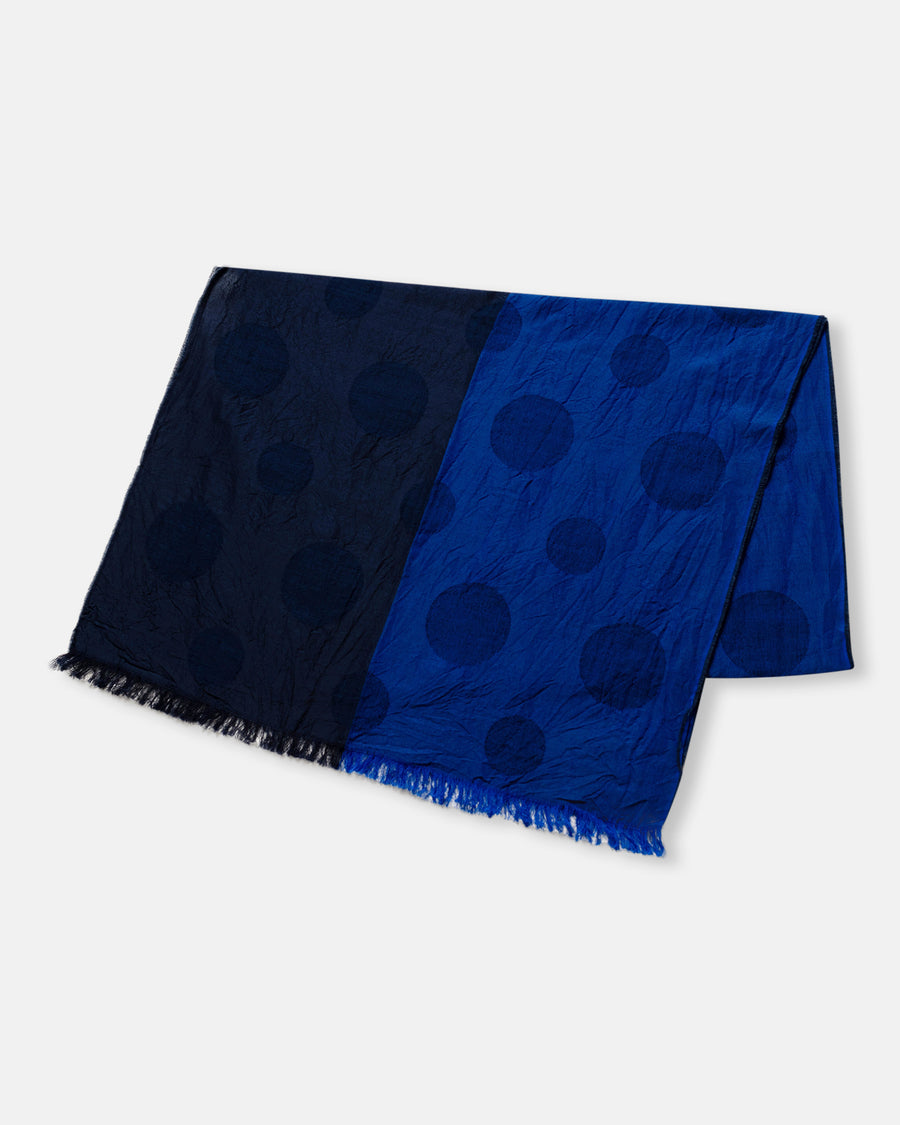 panel polka dot scarf