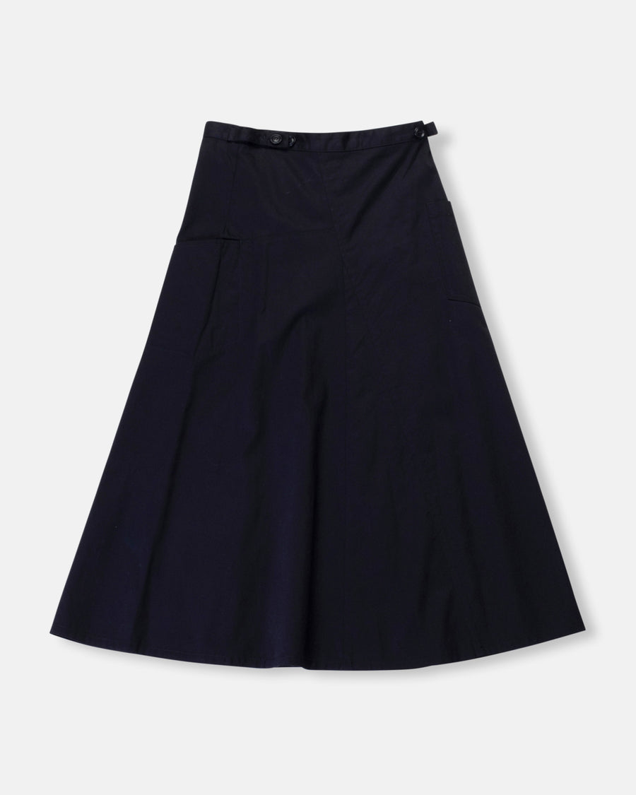 o-flare skirt with gusset