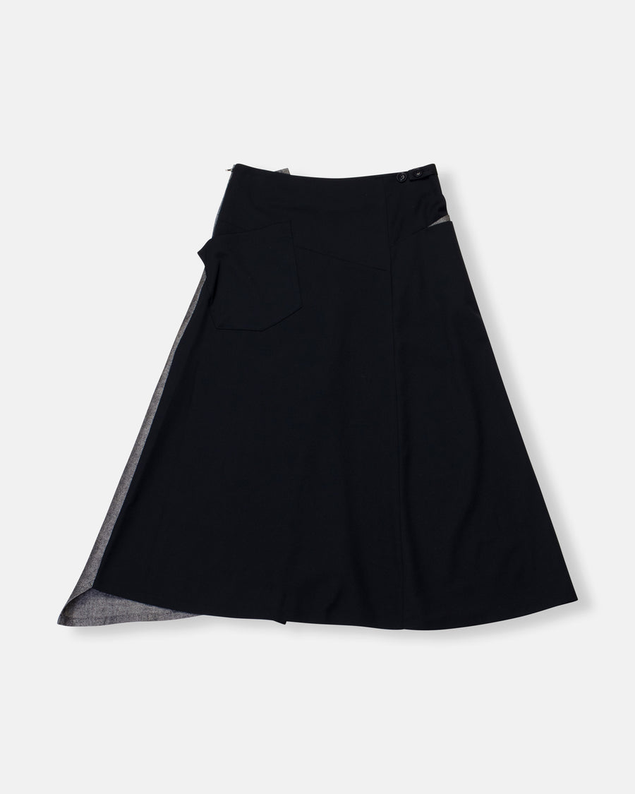 gusset flare skirt