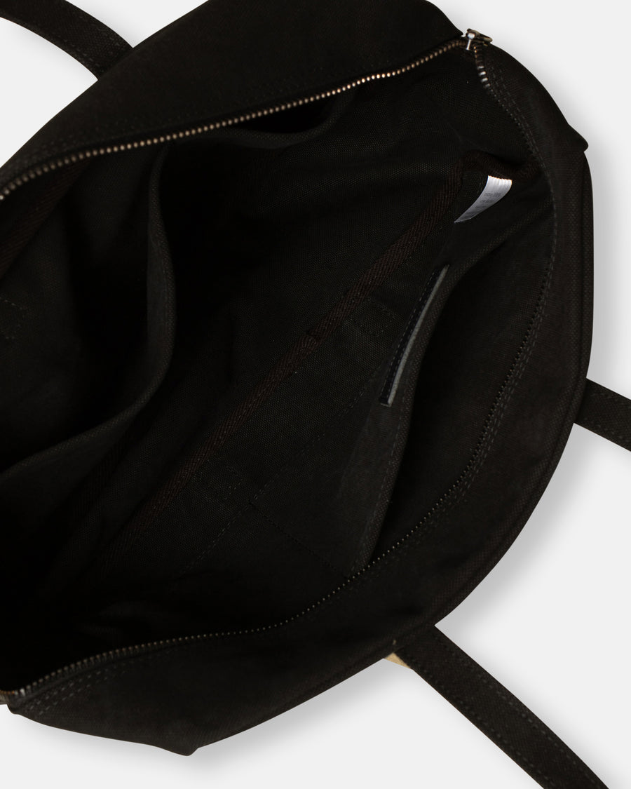 small washed cotton boston bag