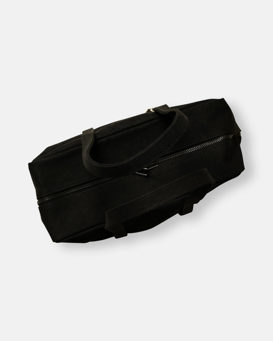 small washed cotton boston bag