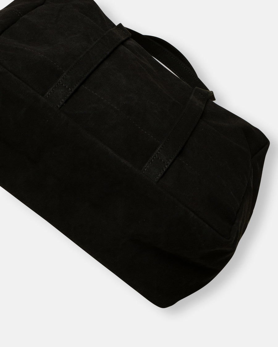 small washed cotton boston bag