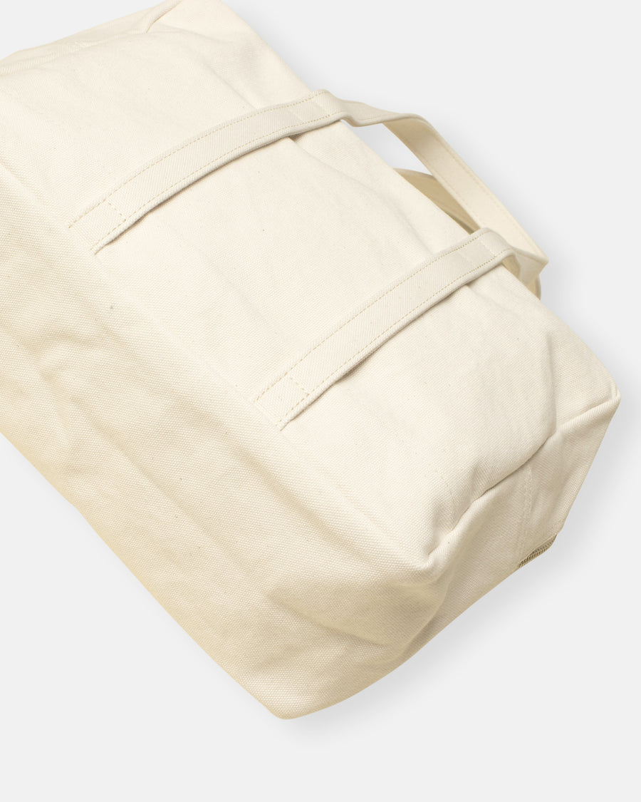 small washed cotton boston bag