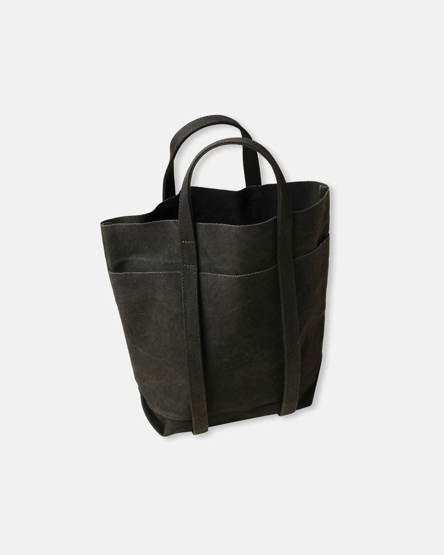 tall small washed canvas 6 pocket tote