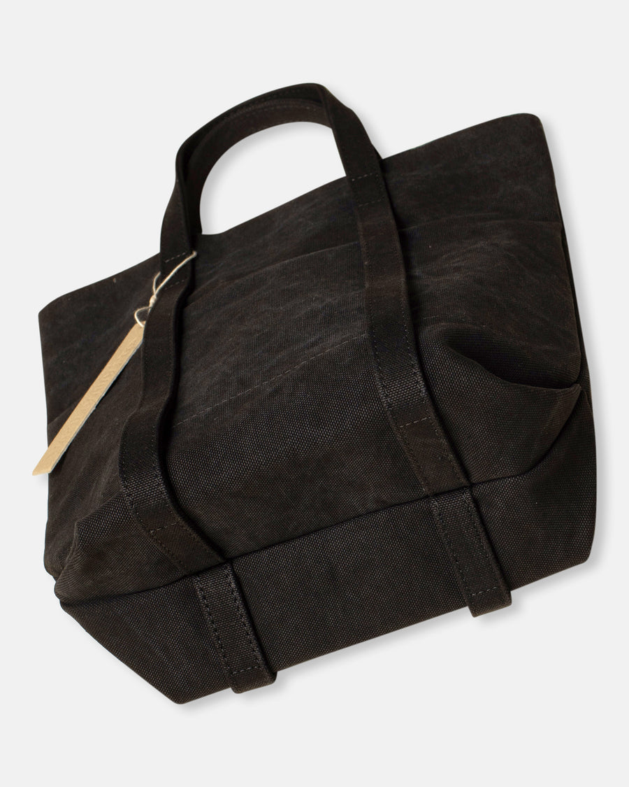tall small washed canvas 6 pocket tote