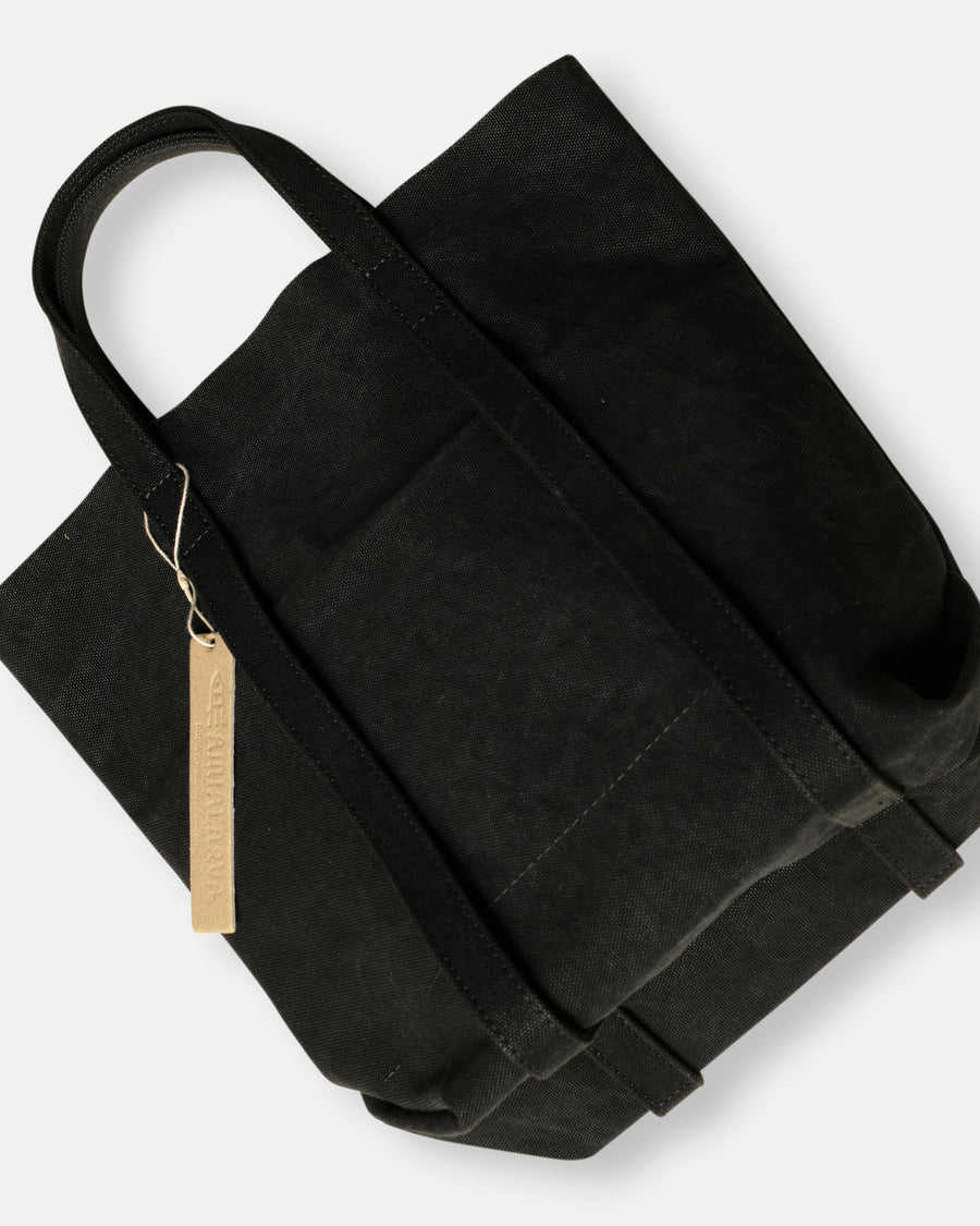 tall small washed canvas 6 pocket tote