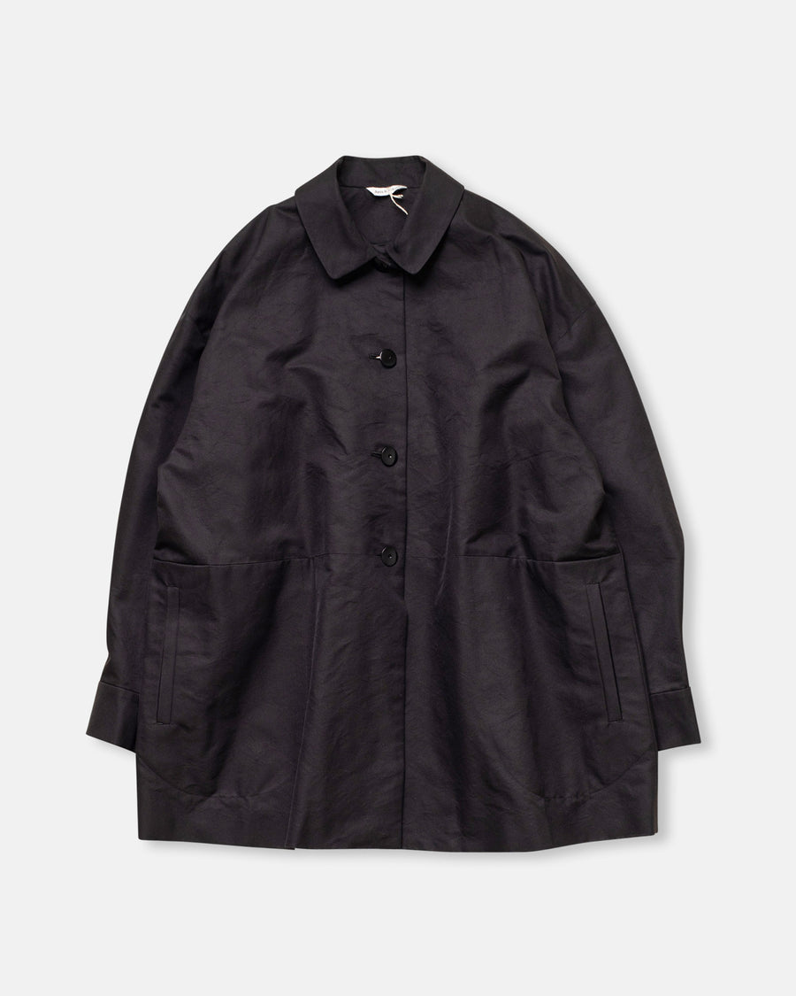 back gather shirt jacket