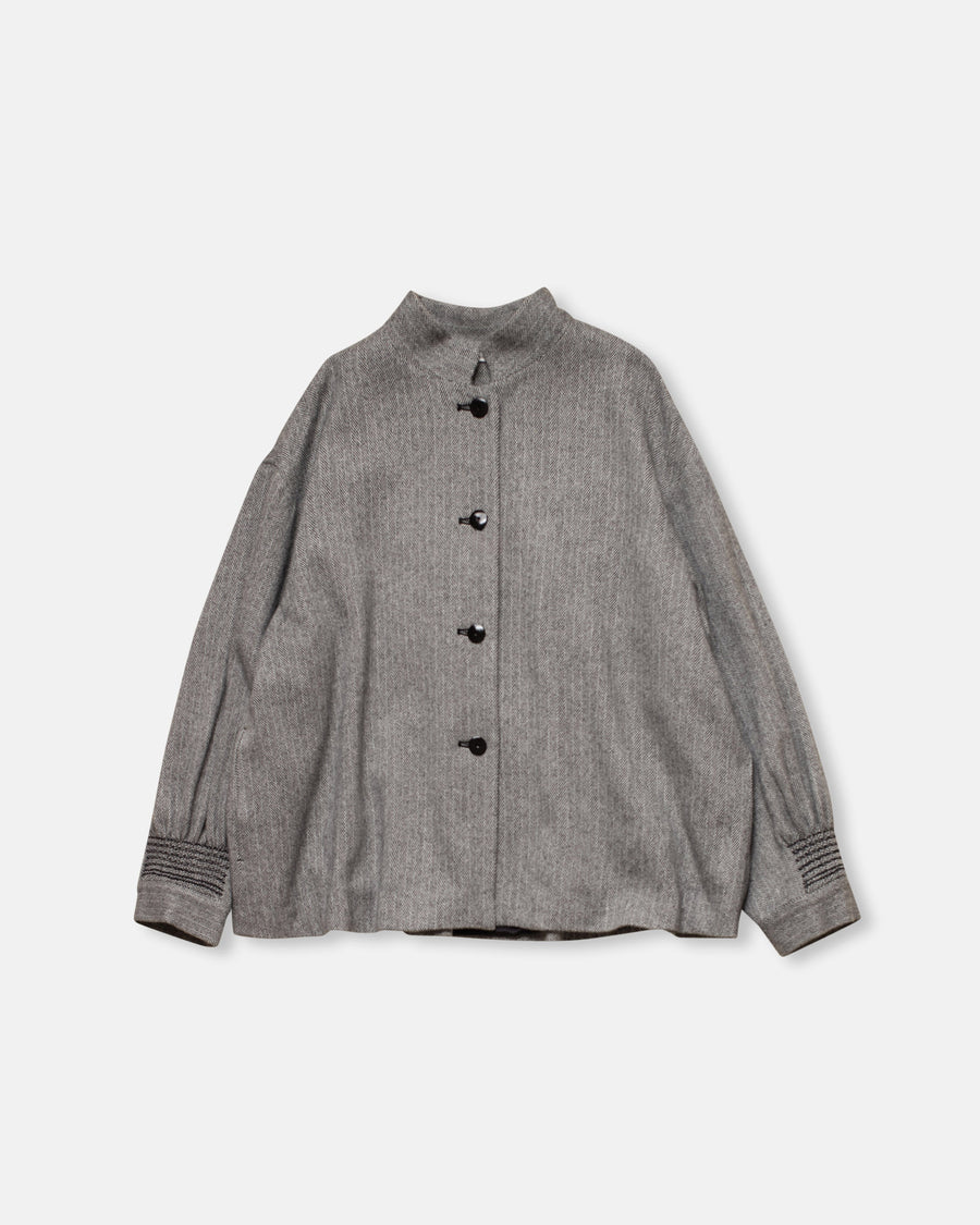 stand collar short jacket