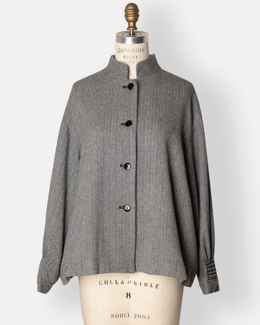 stand collar short jacket