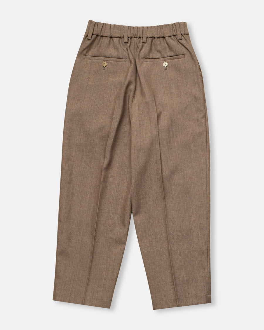 tapered bulky back gum pants