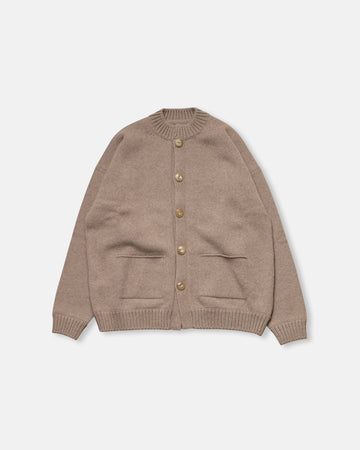 bulky rib combi cardigan