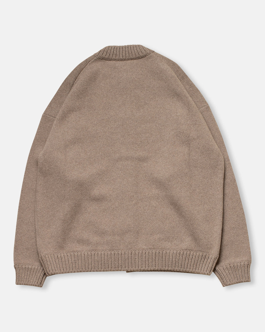 bulky rib combi cardigan