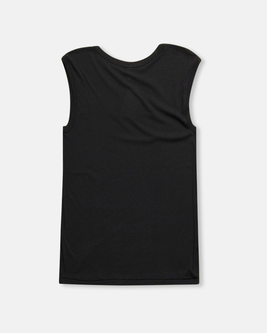 twisted cotton loose tank top
