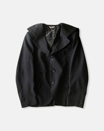 hooded blazer
