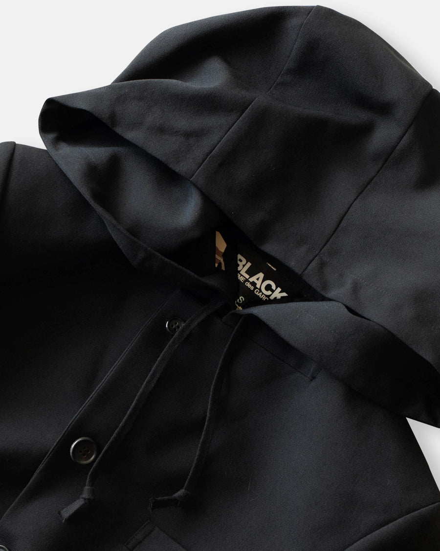 hooded blazer