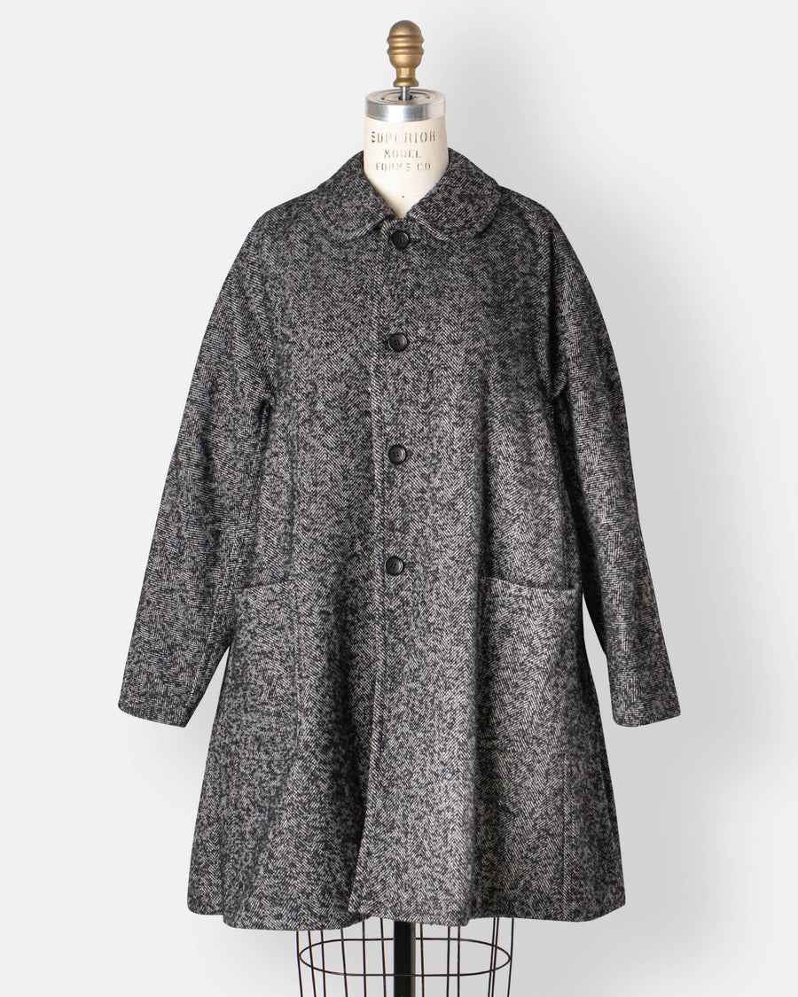 tweed herringbone coat