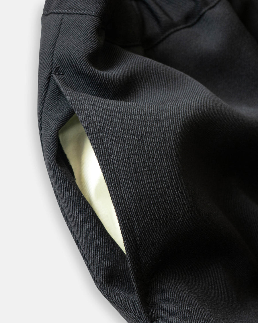 wool twill pull-on trouser