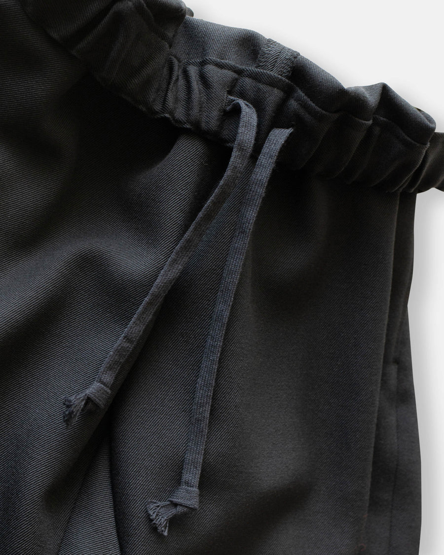 wool twill pull-on trouser