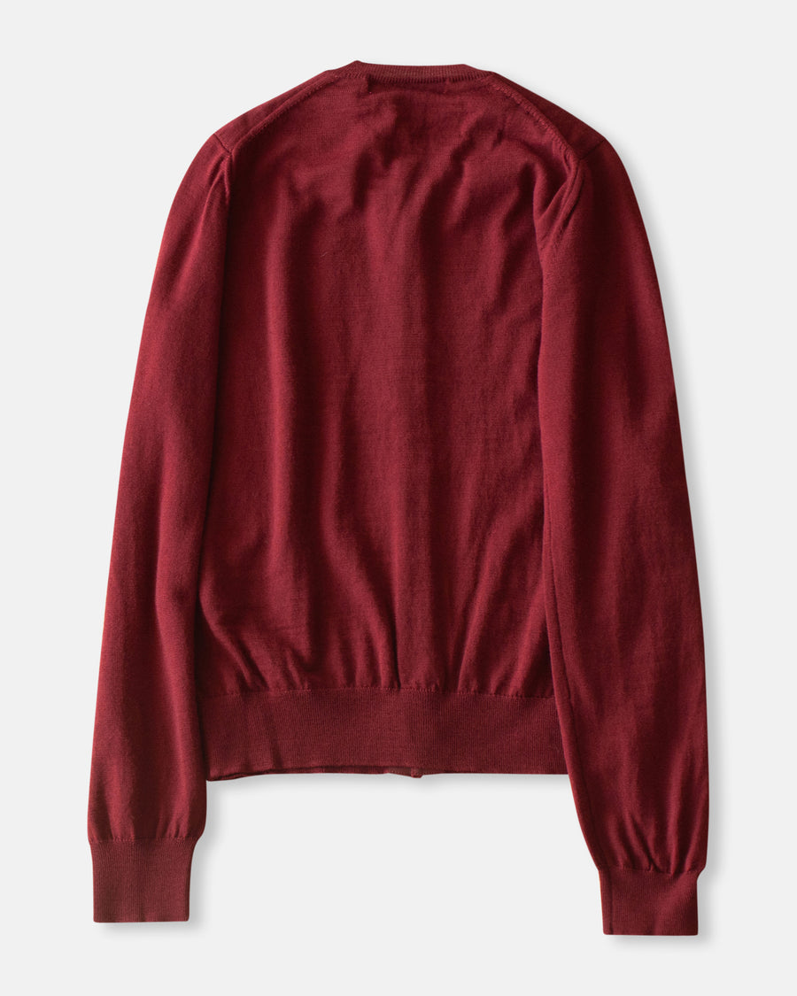 double front cardigan