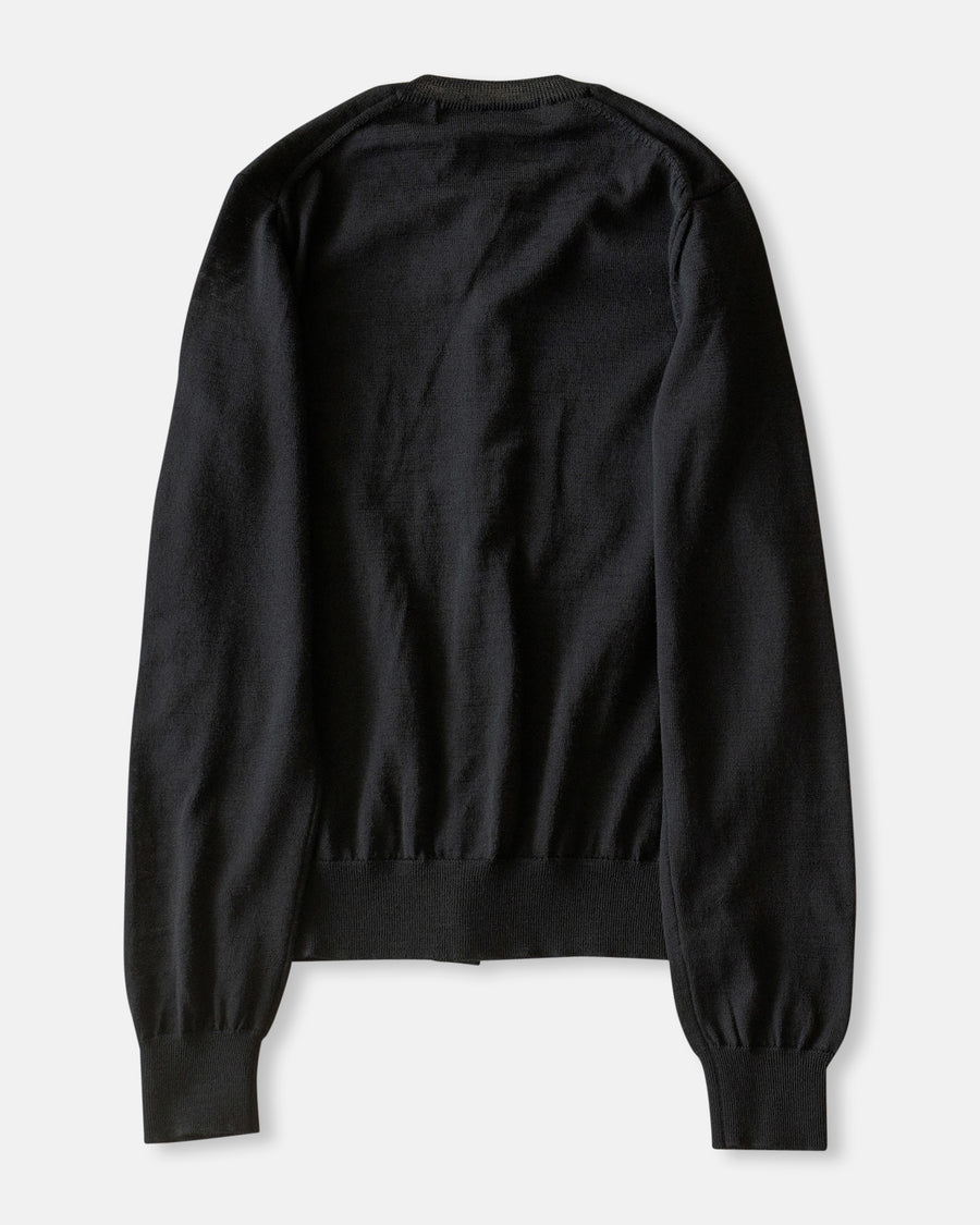 double front cardigan