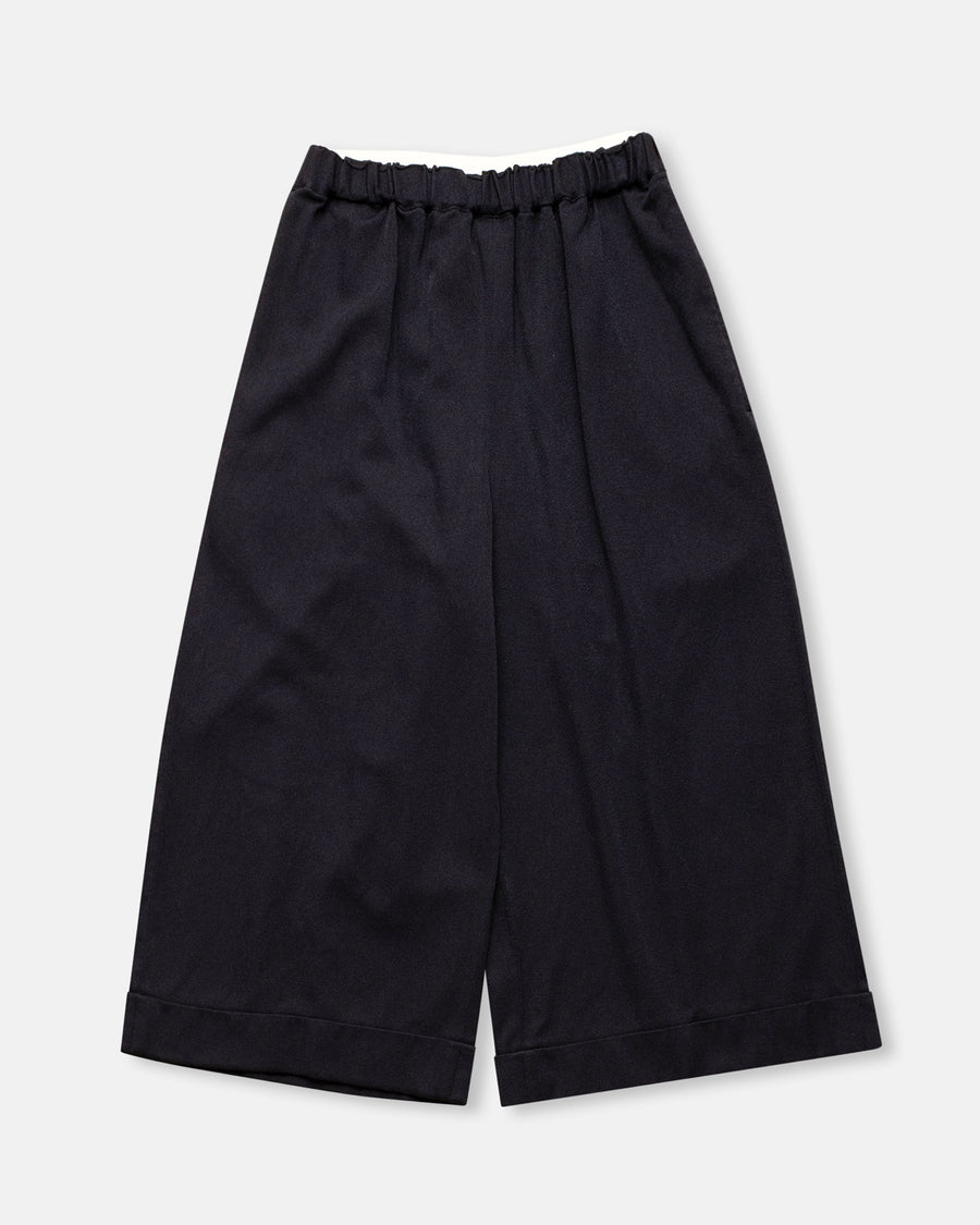 gabardine wide leg pants