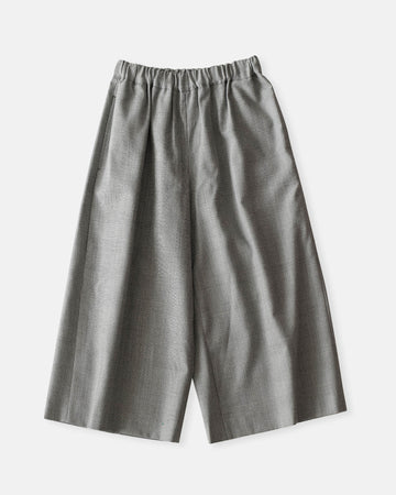 glen check wide leg pants