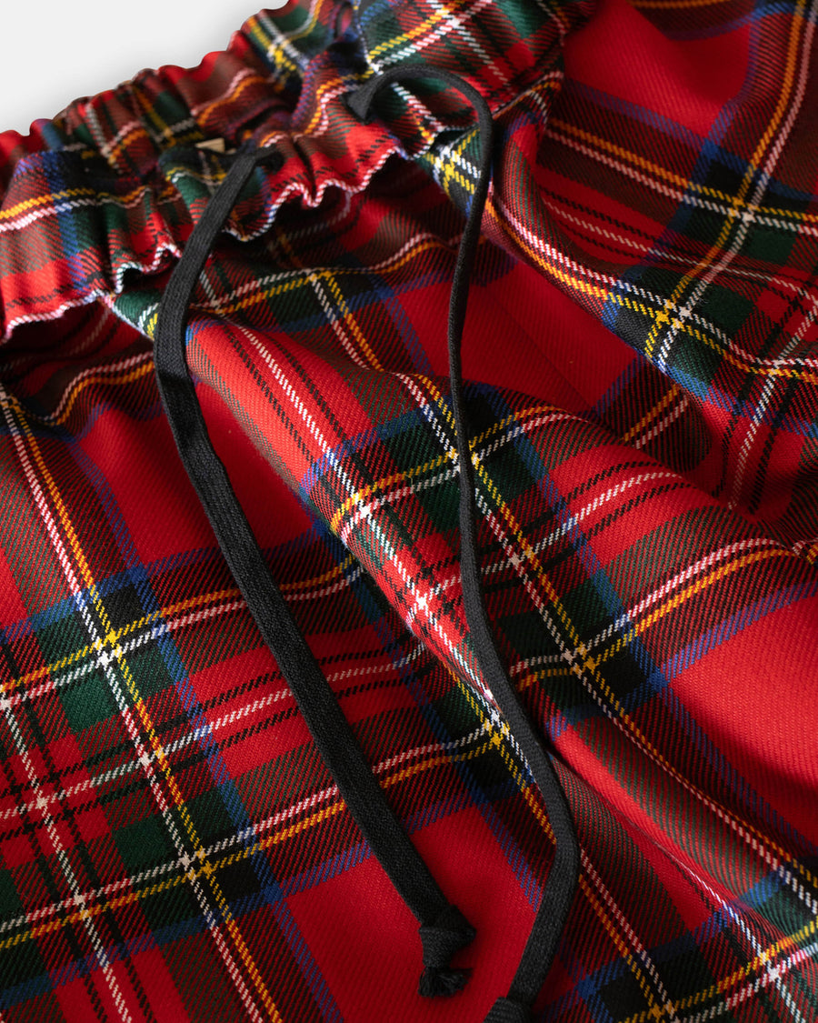 tartan wide leg pants