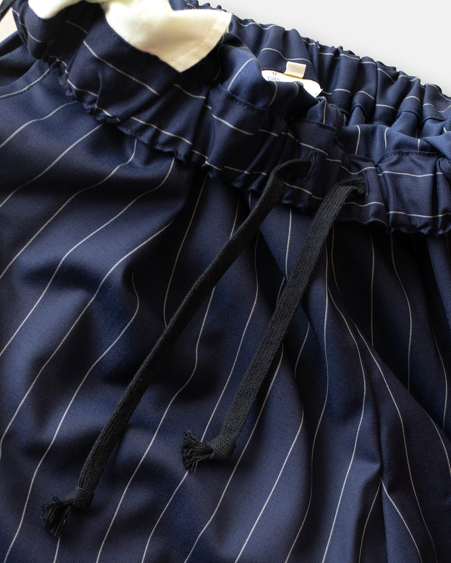 wool silk cloth stripe pants