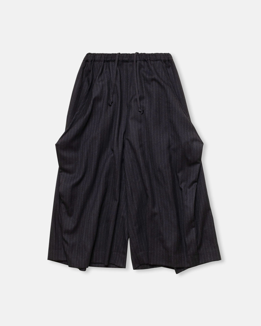 wool serge pinstriped pants