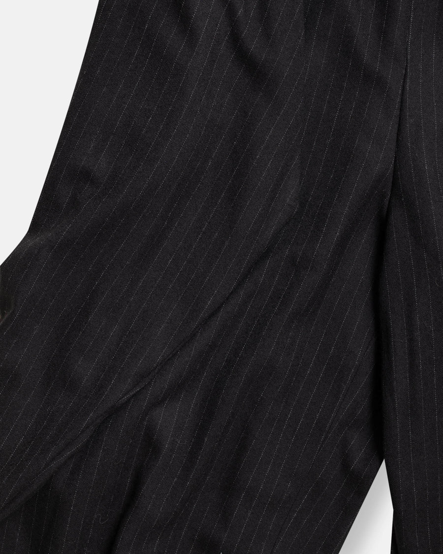 wool serge pinstriped pants