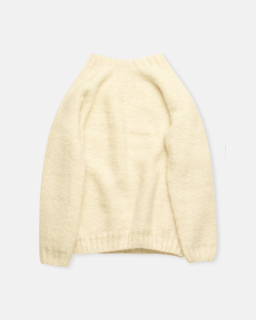 hand knit crewneck sweater