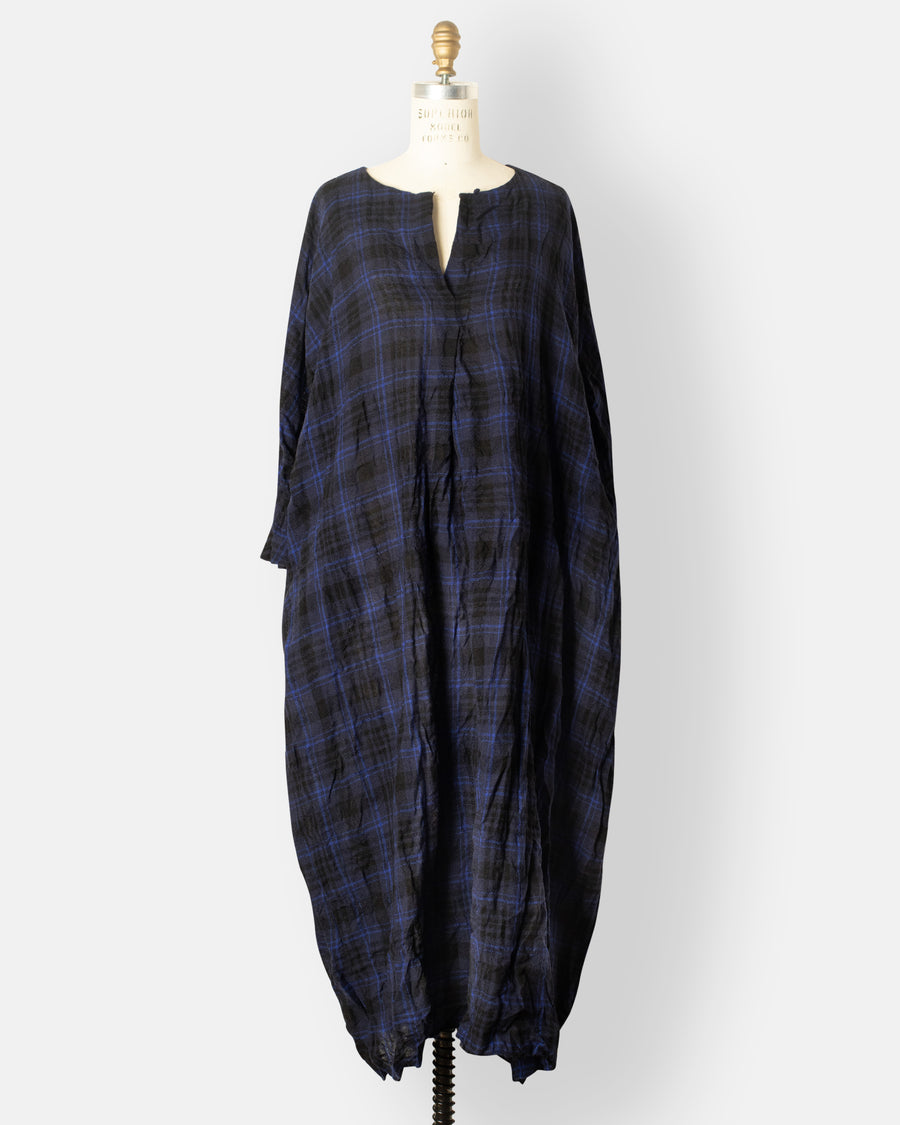 split neck dress