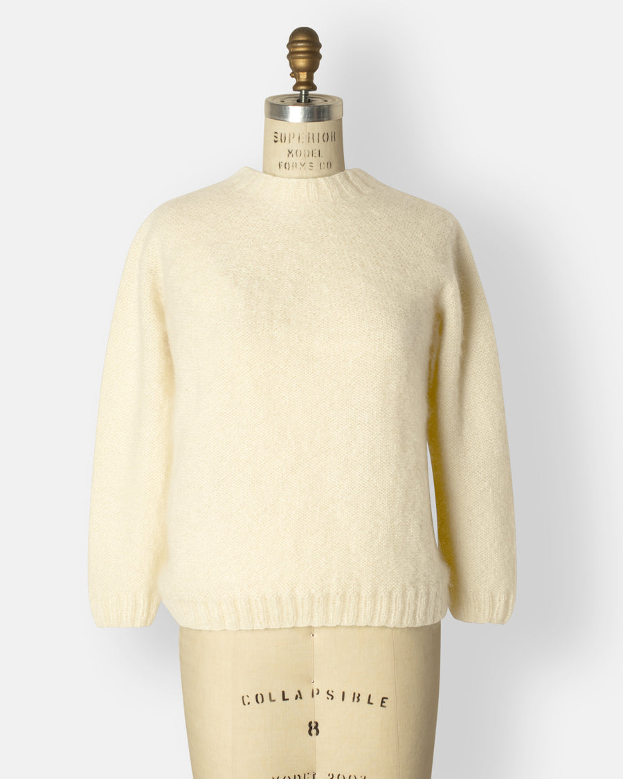 hand knit crewneck sweater