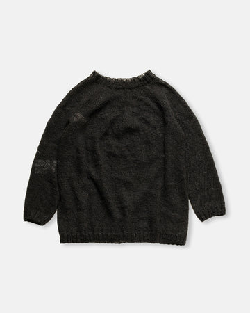 hand knit crewneck sweater