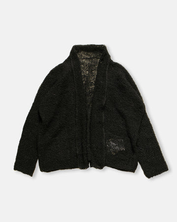 hand knit open front cardigan