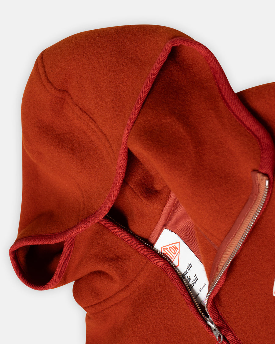 fleece hooded jacket