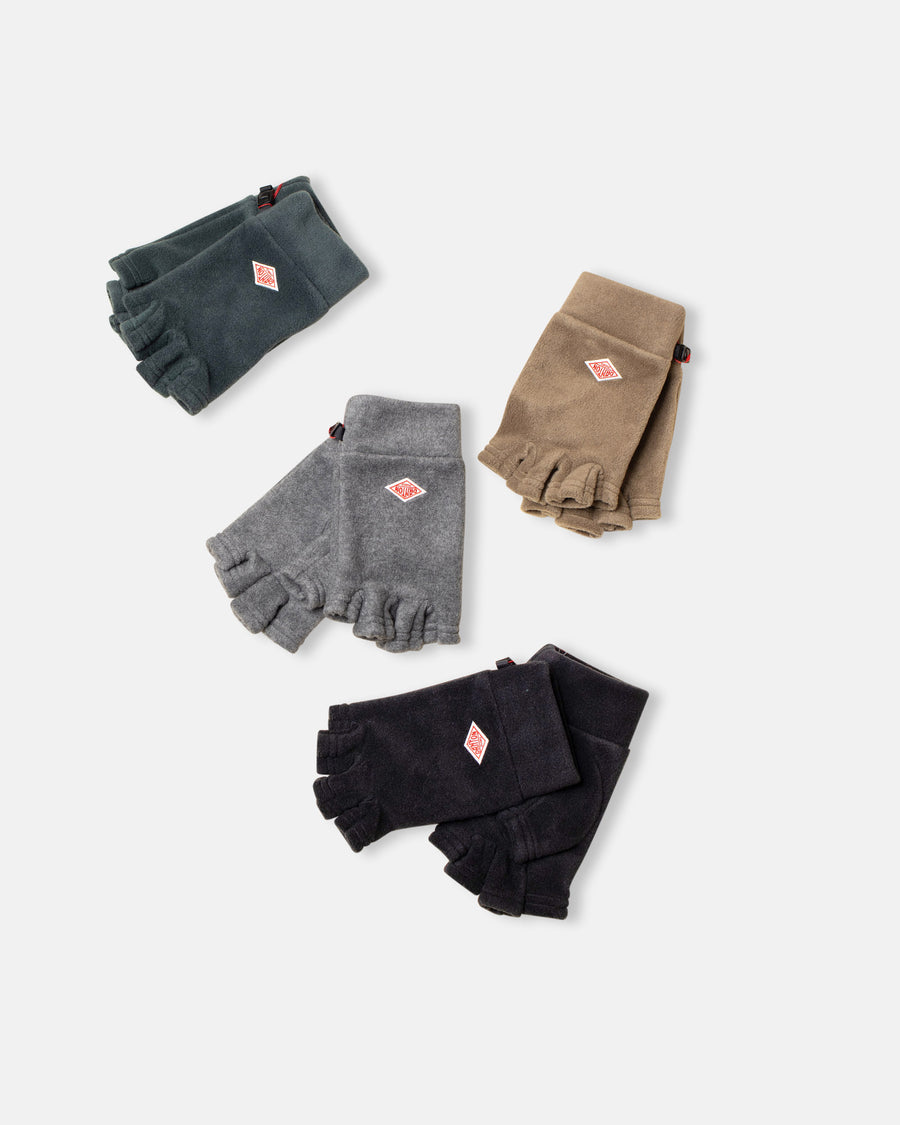 fleece fingerless gloves