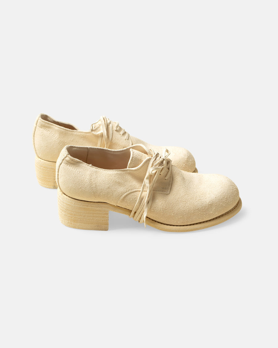 healed derby shoes