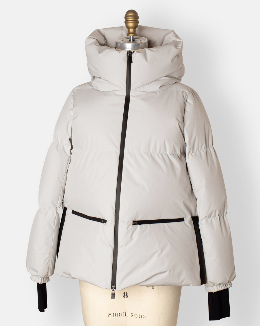 womans woven half coat