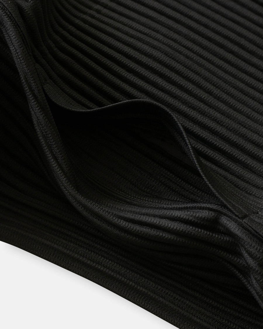 pleated zip up vest