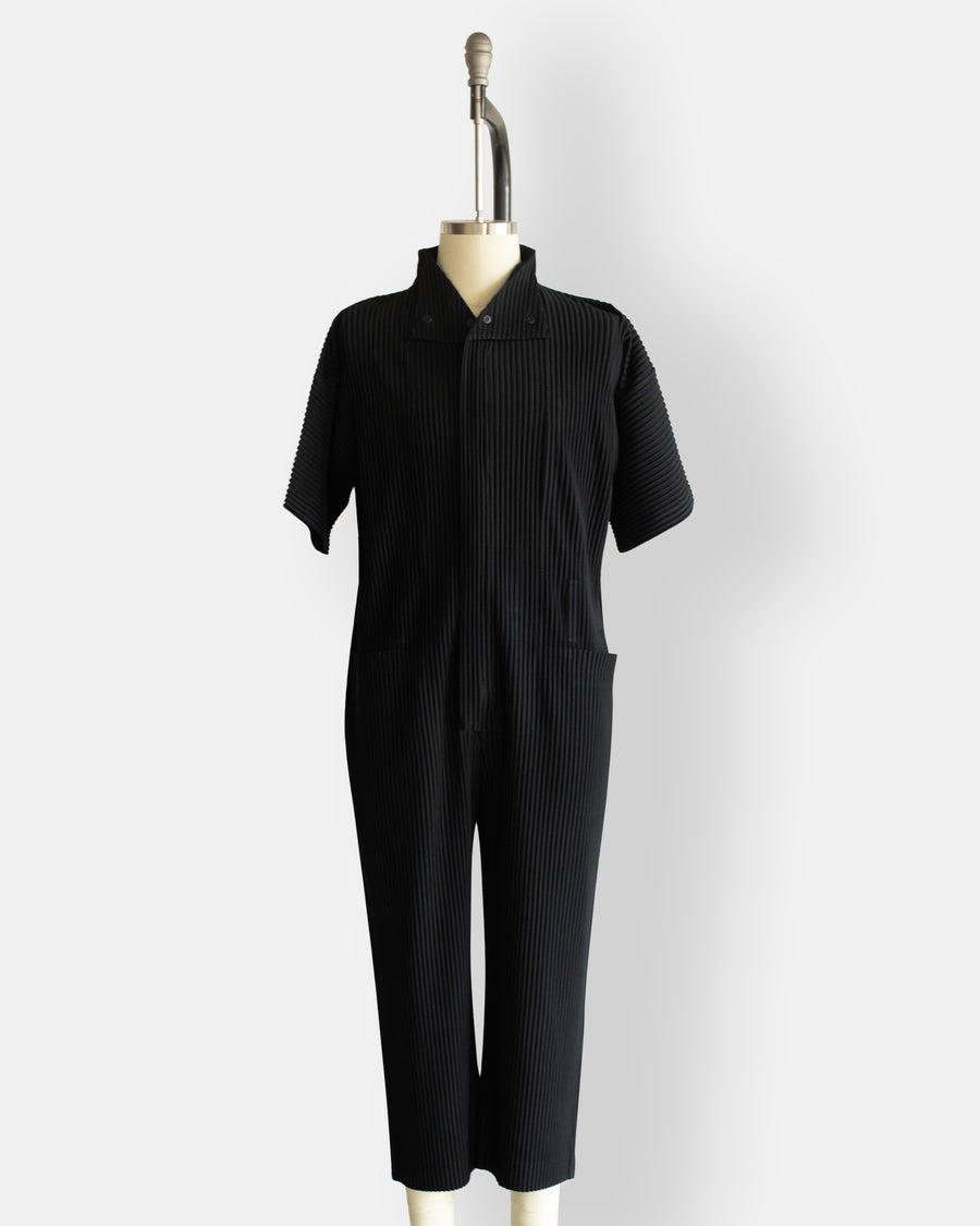 pleated jumpsuit