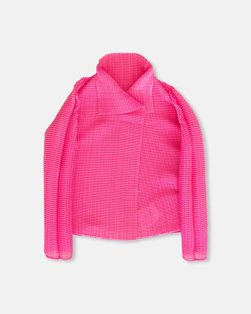 wooly pleats cardigan