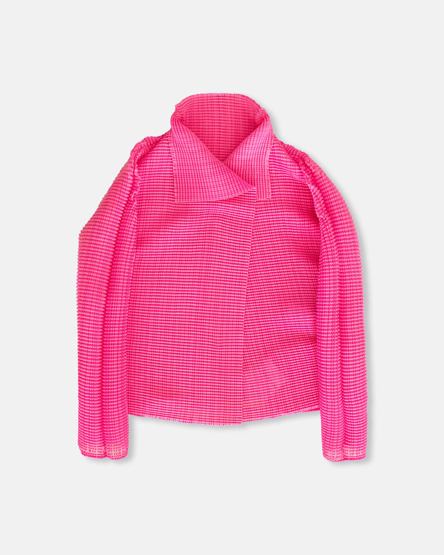wooly pleats cardigan