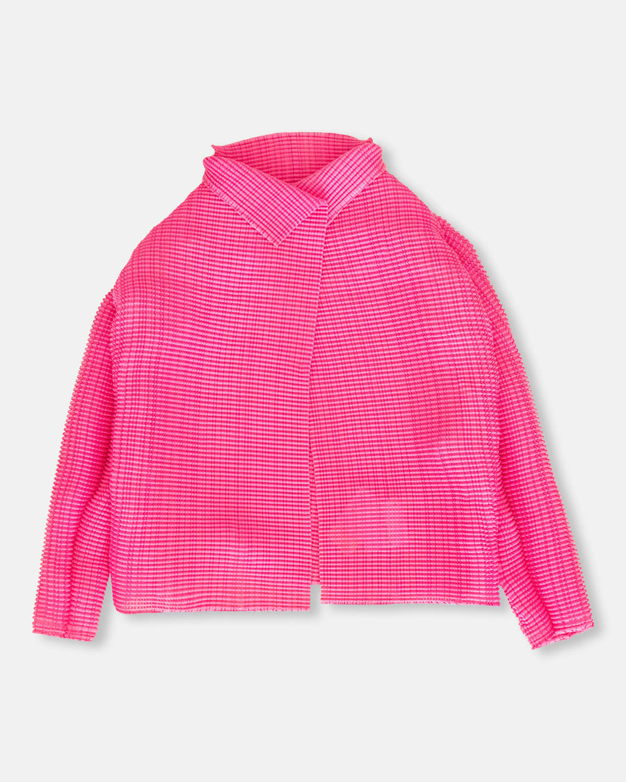 wooly pleats cardigan