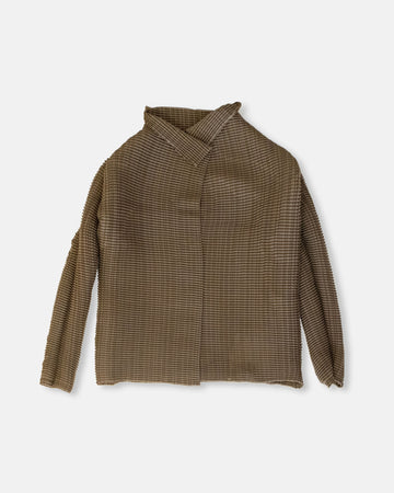 wooly pleats cardigan